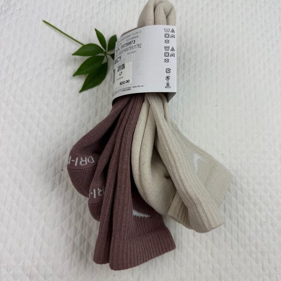 Nike Everyday Plus Dri-FIT Adult Unisex Cushioned 2 Pack Crew Socks Mens L (8-12 - Picture 6 of 7